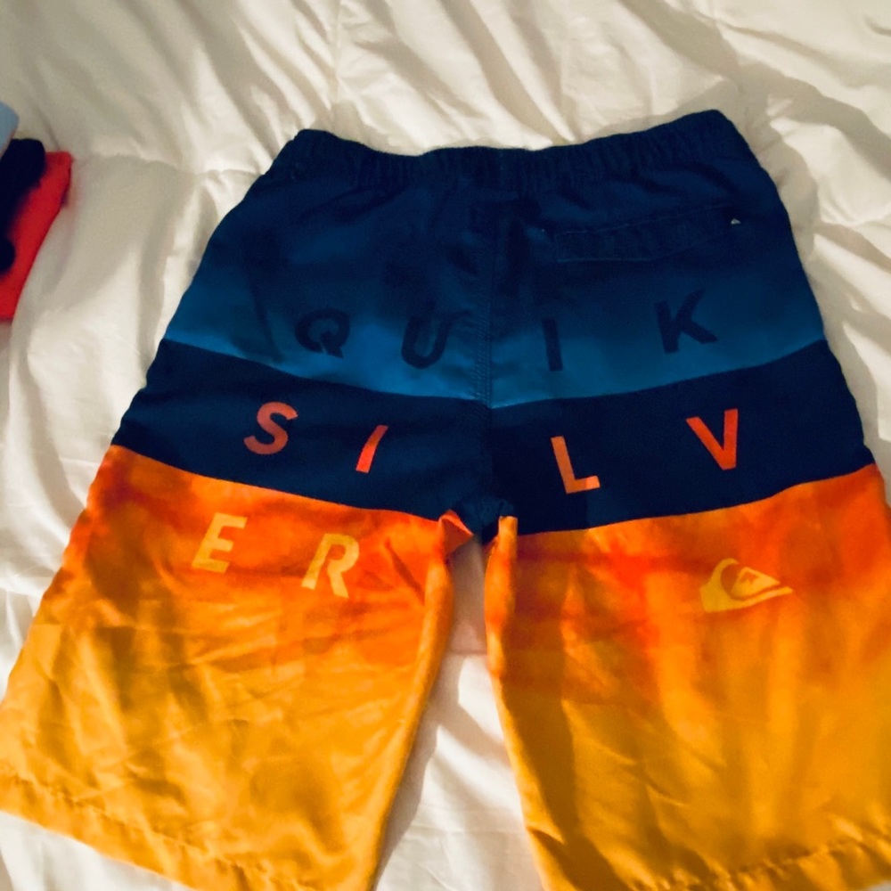 QuikSilver Youth Boys Swimming Board Trunks Sz 14